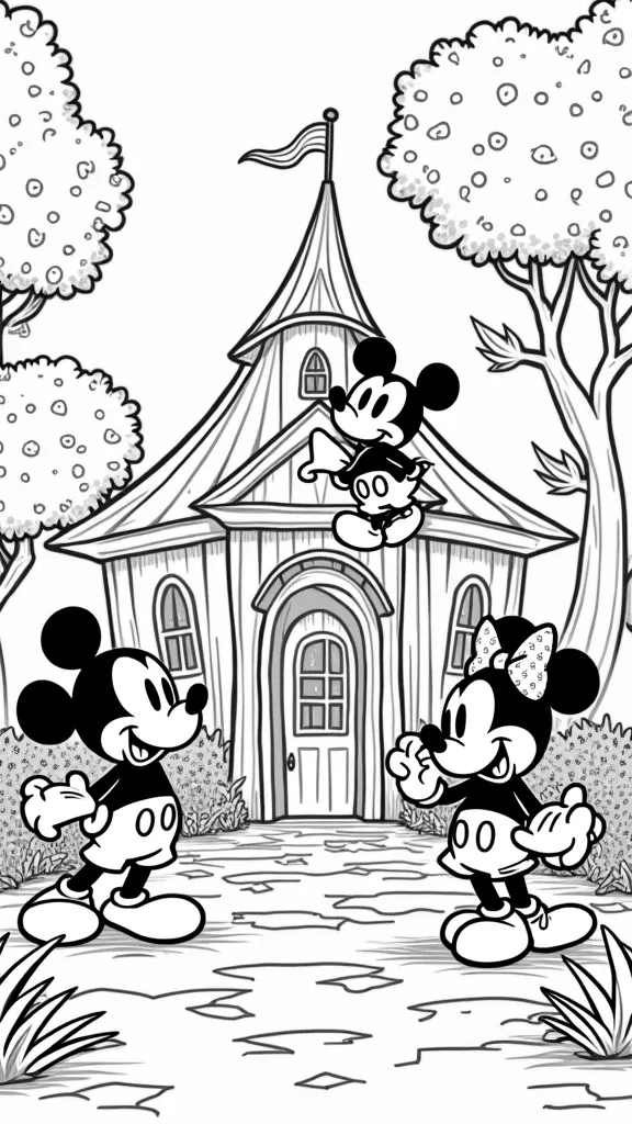 pages à colorier Mickey Mouse Clubhouse imprimables